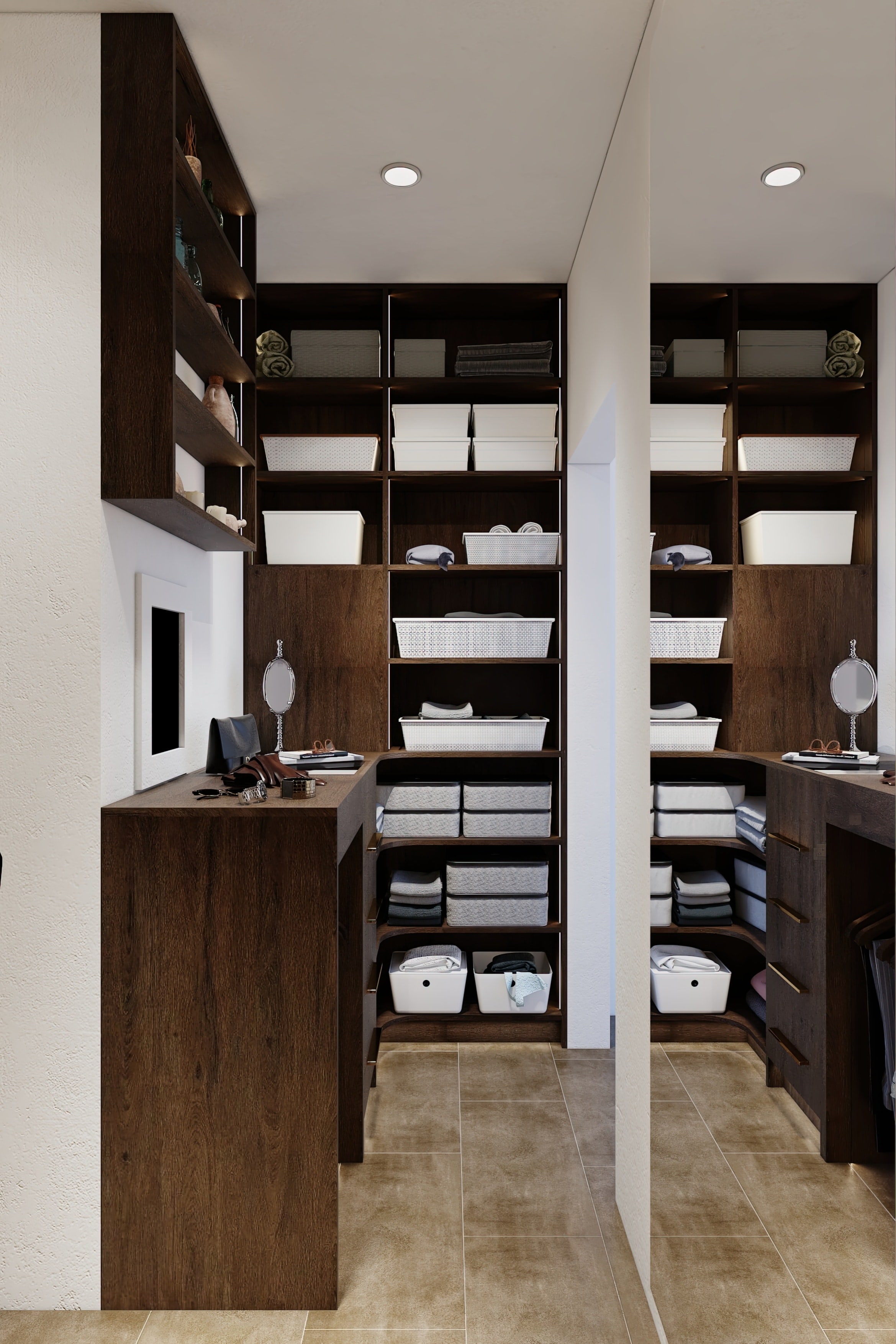 Laundry pass-through view